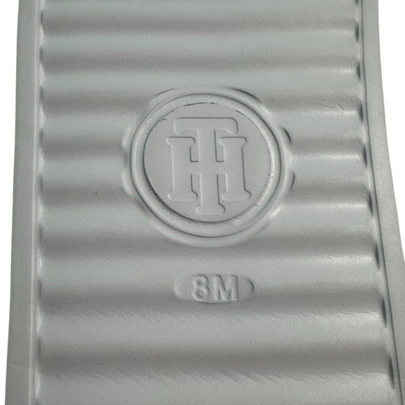 NWOT Tommy Hilfiger Blue Patterned Slides - Picture 5 of 7